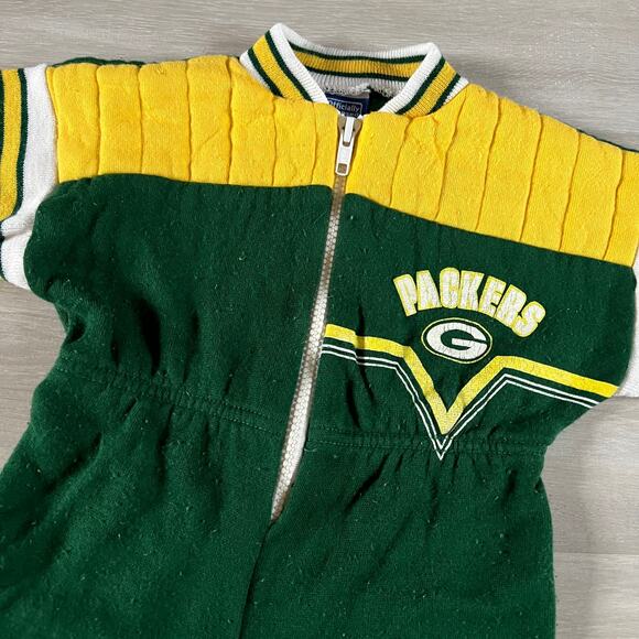 Bull Frog Green Bay Packers Bodysuit Baby 18 Months - Picture 5 of 7